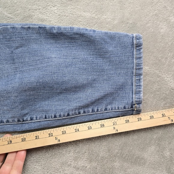 Torrid Jeans Womens 22R (40x29) Blue Denim Skinny Stretchy Distressed Slimming - Picture 5 of 15